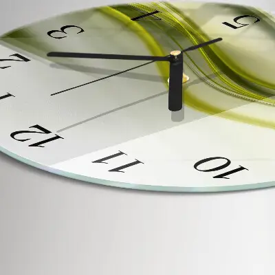 Apvalus sieninis laikrodis Abstrakčios linijos