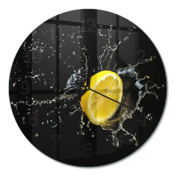 Apvalus sieninis laikrodis Citrusiniai vaisiai