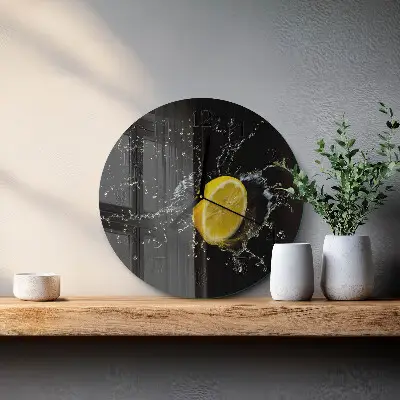 Apvalus sieninis laikrodis Citrusiniai vaisiai