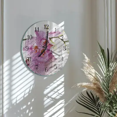 Apvalus sieninis laikrodis Orchidėja