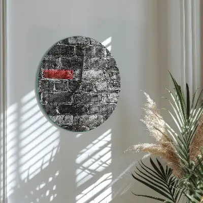 Apvalus laikrodis iš stiklo Plyta