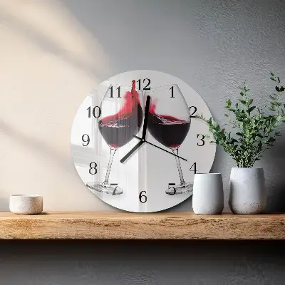 Apvalus sieninis laikrodis Vynas