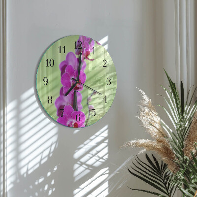 Apvalus sieninis laikrodis Orchidėja