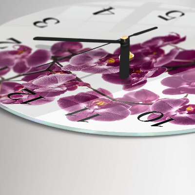 Apvalus sieninis laikrodis Orchidėja