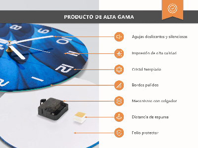 Apvalus sieninis laikrodis Orchidėja