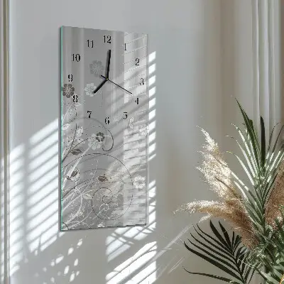 Vertikalus sieninis laikrodis Gėlės