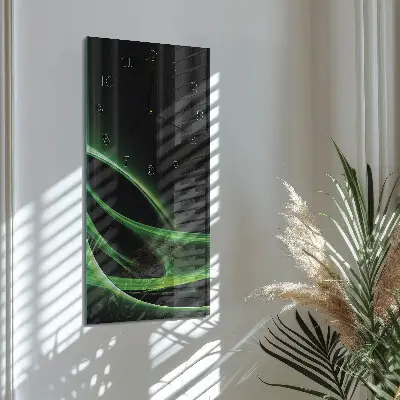 Stačiakampio stiklo laikrodis Abstrakcija