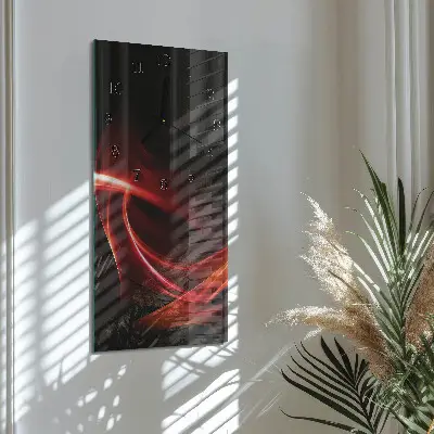 Stačiakampio stiklo laikrodis Abstrakcija
