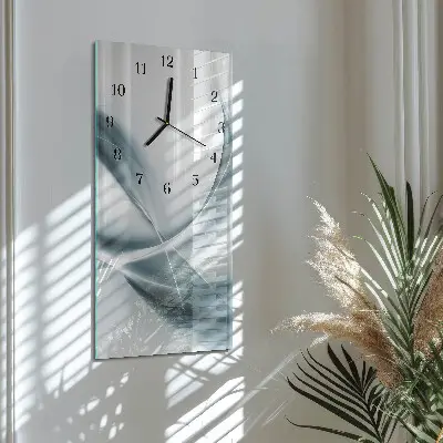 Stačiakampio stiklo laikrodis Abstrakcija