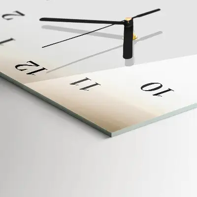 Stačiakampio stiklo laikrodis Abstrakčios linijos