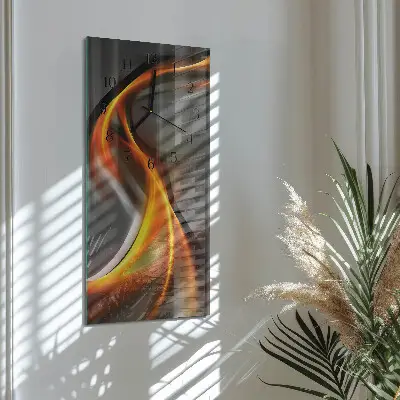 Stačiakampio stiklo laikrodis Abstrakcija