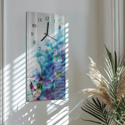 Stačiakampio stiklo laikrodis Abstrakcija