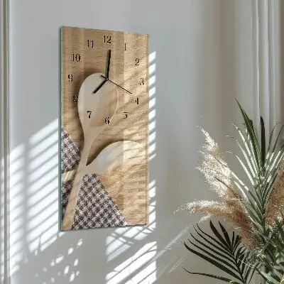 Vertikalus sieninis laikrodis Šaukštai