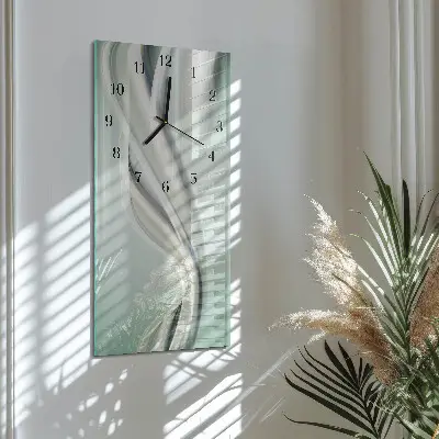 Stačiakampio stiklo laikrodis Raštas