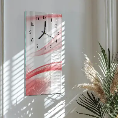 Stačiakampio stiklo laikrodis Abstraktus menas