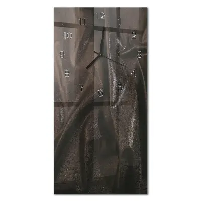 Stačiakampio stiklo laikrodis Abstrakčios linijos