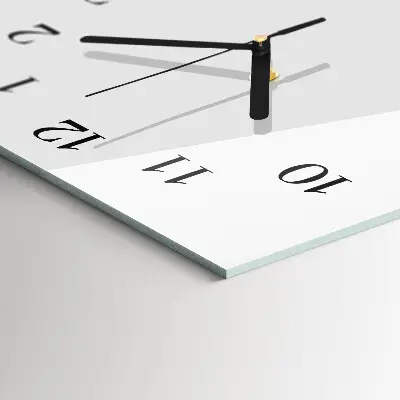 Stačiakampio stiklo laikrodis Abstrakčios linijos