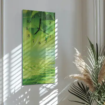 Vertikalus sieninis laikrodis Lapai