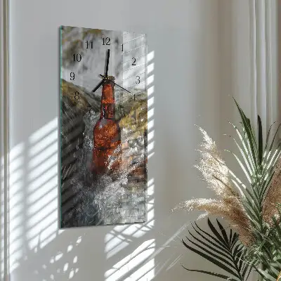 Stačiakampio stiklo laikrodis Alus