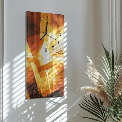 Stačiakampio stiklo laikrodis Abstrakcija