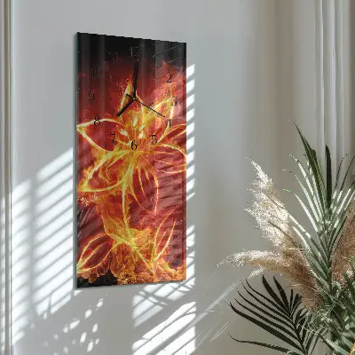 Vertikalus sieninis laikrodis Ugninė gėlė