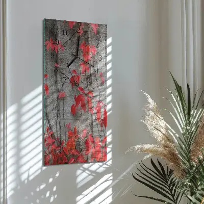 Vertikalus sieninis laikrodis Gėlės