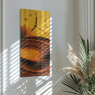 Stačiakampio stiklo laikrodis Abstrakcija