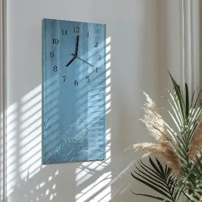 Stačiakampio stiklo laikrodis Ledo raštas