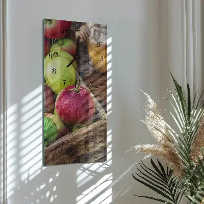 Stačiakampio stiklo laikrodis obuolys