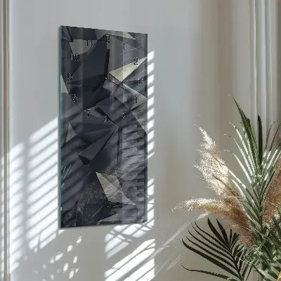 Vertikalus sieninis laikrodis Trikampiai