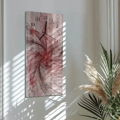 Stačiakampio stiklo laikrodis Abstrakcija