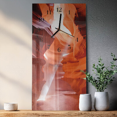 Stačiakampio stiklo laikrodis Ola