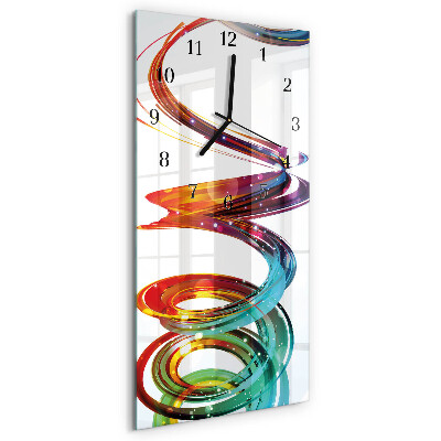 Stačiakampio stiklo laikrodis Spiralė