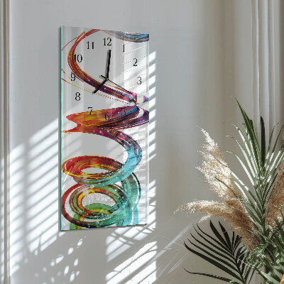 Stačiakampio stiklo laikrodis Spiralė