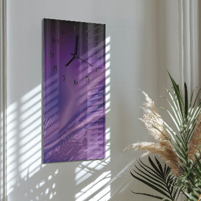 Stačiakampio stiklo laikrodis Violetinės bangos