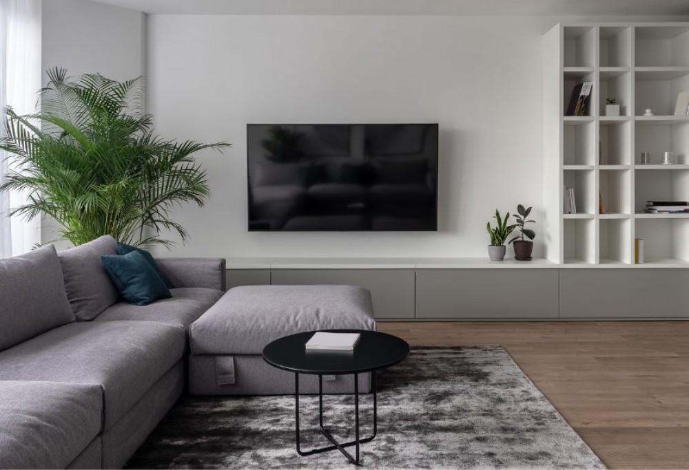 TV siena svetainėje – įkvėpimai