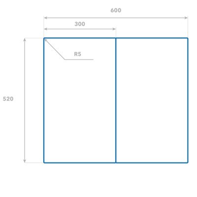 Stiklo plokštės matmenys